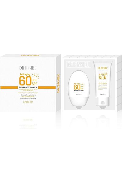 DR.RASHEL Sunscreen Cream SPF 60++ Nalakal Anti-Aging Cooling Gel After Lotion for Face and Body - W