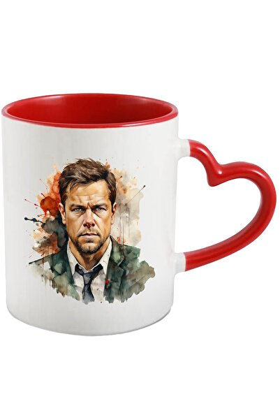 StoryGift Romania Cana Cu Adam Baldwin, Actor Celebru, Filme, Hollywood, Multicolor 330 Ml, Cerami, Cu Maner Inim Stg