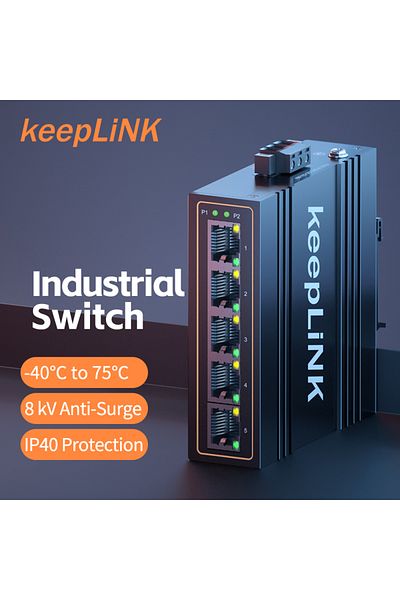Choice 45-5TXm KeepLiNK Industrial 5-Port Megabit Ethernet Switch