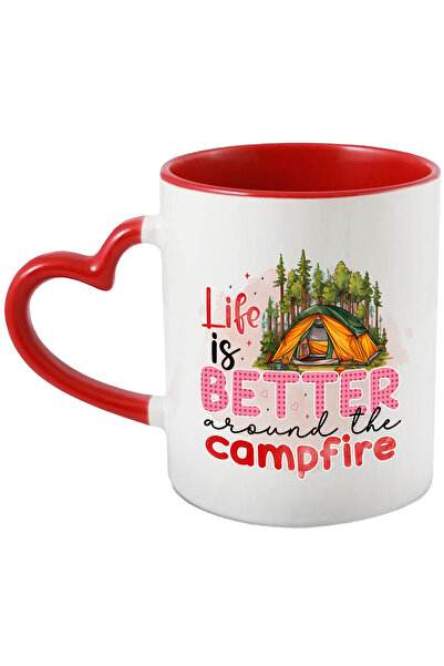 StoryGift Romania Cana cu mesajul "Life is better around the campfire", calat...