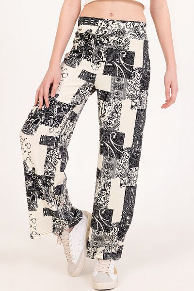 DPARİS Girl's Paisley Patterned Trousers