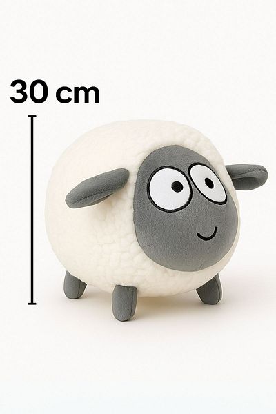 Ecrou Cute Merino Plush 30 cm White