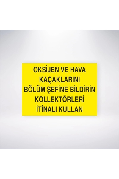 Reysa Tasarım أبلغ رئيس قسم الأكسجين وتسرب الهواء عن استخدام ملصق دفع المجمعا...