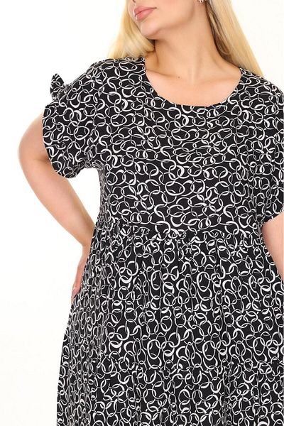 mervemoda Women's Large Size Sleeveless Summer Dress