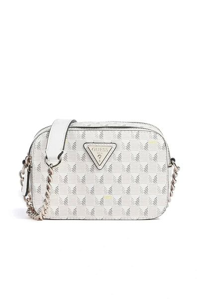 Guess G Wave Camera Crossb Women's Ecru Crossbody Bag Hwjt9344140-Stl