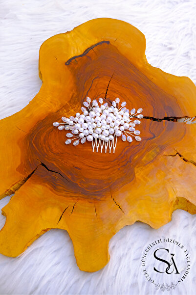 SimgeAksesuar Kristal Taşlı Şık Ve Zarif Gelin Tacı