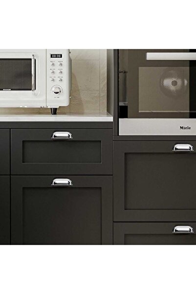 ARON 471-64 MİDYE (KROM PARLAK) ÇANAK TAS KULP TV ÜNİTE ŞİFONYER ÇEKMECE DOLAP KAPAK KULPU 64MM