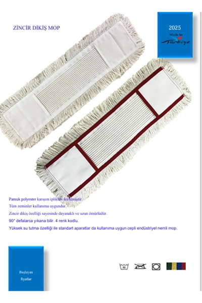 GÖKÇEMOP 60 Cm Mop Bezi Yedek