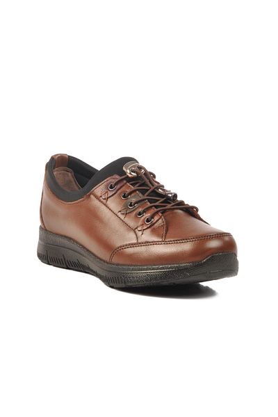 WALKWAY 42642 Z Tan Genuine Leather Women's Casual Shoes