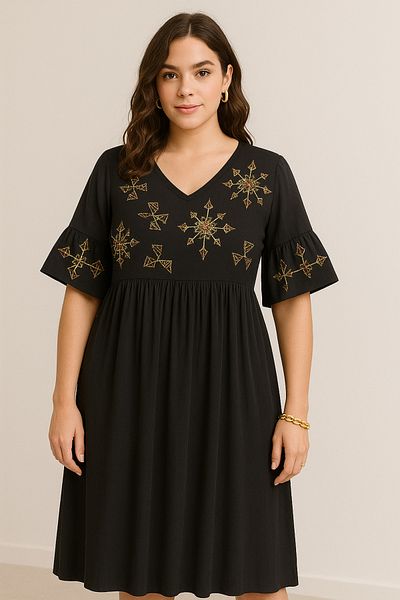 Lilo Co Nightbloom Embroidered Dress