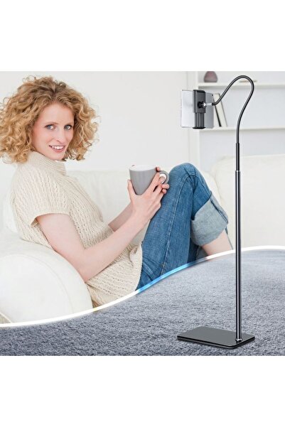 Tower On Stage Tablet Stand - Mobile Phone and Tablet Lazy Bracket - Flooring Mount