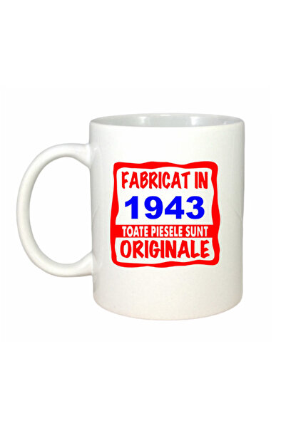 OEM Cană albă personalizată. Fabricată în 1943, toate piesele sunt originale,...