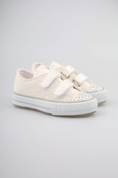 Mini Angel Stoned Velcro Sedef Girls' Shoes Orthopedic Girls' Shoes Daily Sports Shoes