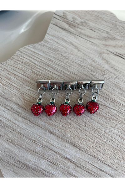 kubotique Nomi Minimal Strawberry 1 Piece Italian Charm Attachment