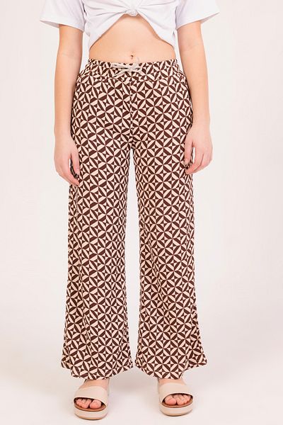 DPARİS Girl's Square Patterned Trousers