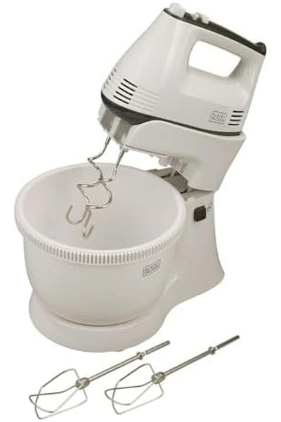 Black&Decker Black & Decker 300W 5 Speed Multifunction Bowl and Stand Mixer, White - M700, 2 Years Warranty