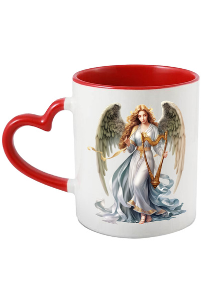 StoryGift Romania Cana Cu O Femeie Cu Aripi De Inger | Ilustratie | Tine O Ha...