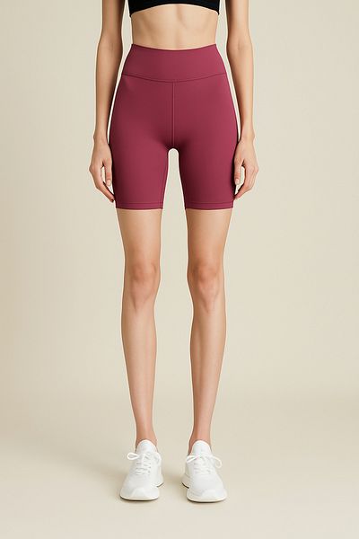 HNX High Waist Recovery Women's Sports Short Leggings |   Plum