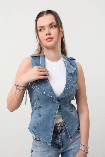 Bluewhite Vestă Stoned Slim Fit pentru femei