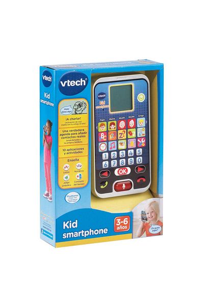 VTech Baby Jucarie telefon smart multicolor activare vocala reala in limba spanioala, Vtech
