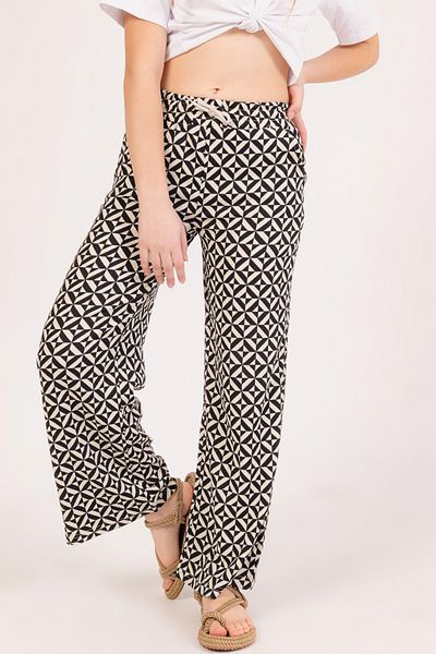 DPARİS Girl's Square Patterned Trousers