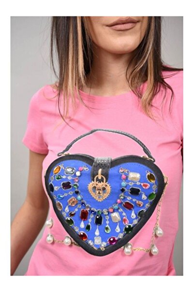 Monte Cervino CAPODIMONTE BAG PRINTED T-SHIRT Pink S-M