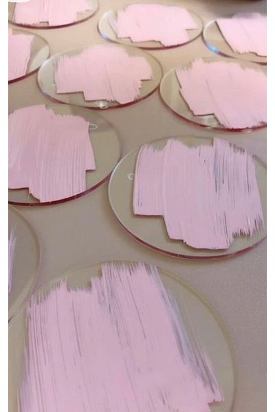 Boncukafası Transparent Plexiglass Circle 6 cm 100 Pieces, Magnet, Gift
