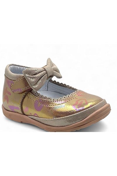 Perlina Leather Orthopedic Sole Baby Girl First Step Shoes