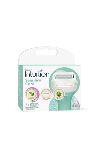 INTUITION Schick Intuition Aloe Vera & Green Tea Foam Shaving Razor Attachments 3 Pieces