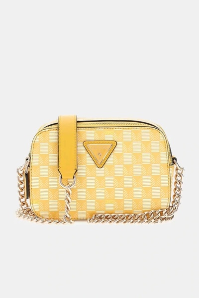 Guess G Wave Camera Crossb Women's Yellow Crossbody Bag Hwjt9344140-Ywl