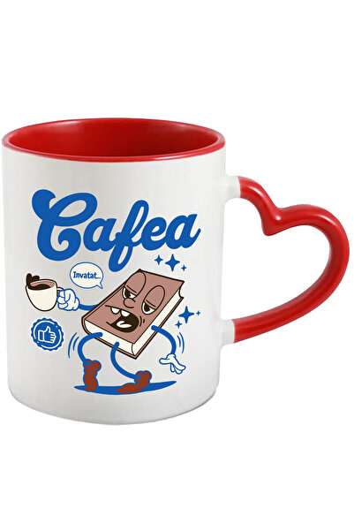 StoryGift Romania Cana Cu Carte Extenuata Cu Cana De Cafea Invatat, Facultate...