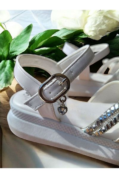 RONX Thick Sole Comfortable Sole Stone Detailed Women's Sandals