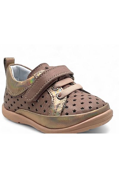 Perlina Leather Orthopedic Sole Baby Girl First Step Shoes