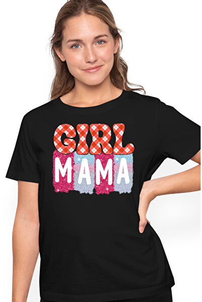 StoryGift Romania Tricou Femei Cu Mesajul "girl Mama", Fata Mamei, Ilustratie...