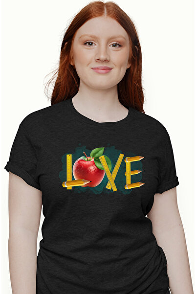 StoryGift Romania Tricou Femei Cu Mesajul "love", Ilustratie, Pentru Copii, S...