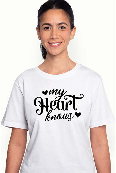 StoryGift Romania Tricou Femei Cu Inimioare Si Mesajul In Engleza "my Heart K...