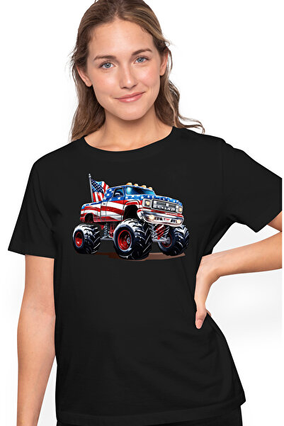 StoryGift Romania Tricou Femei Cu Un Monster Truck, De Teren, Camion Monstru,...