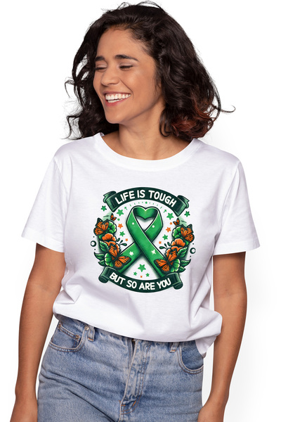 StoryGift Romania Tricou Femei Cu Mesajul "life Is Tough, But So Are You", St...