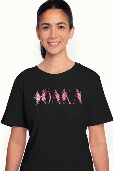 StoryGift Romania Tricou Femei Cu Numele Ioana, Floral, Colorat, Creativ, Fru...