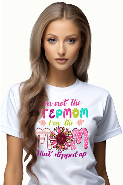 StoryGift Romania Tricou Femei Cu Mesajul „Nu sunt mama vitregă, sunt mama ca...