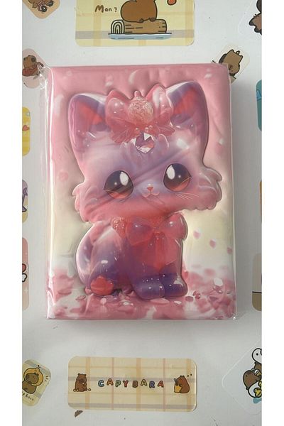 Micro Caiet de pisici drăguț în relief 3D 1buc