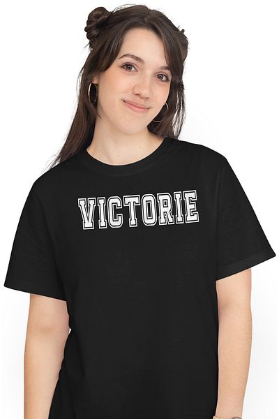 StoryGift Romania Tricou Femei Victorie, Mesaj Motivational, Text Inspirational, Self Care, Cu Im Blk_m