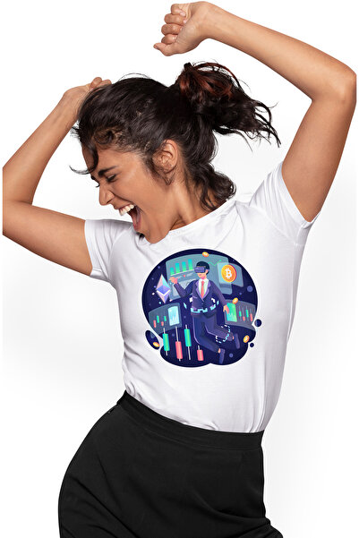 StoryGift Romania Tricou Femei Cu Bitcoin, Moneda, Crypto, Vr, Investiti, Gra...