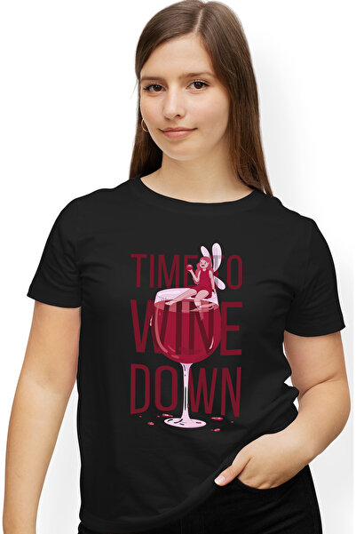 StoryGift Romania Tricou Femei Personalizata Pentru Iubitorii De Vin, Time To...