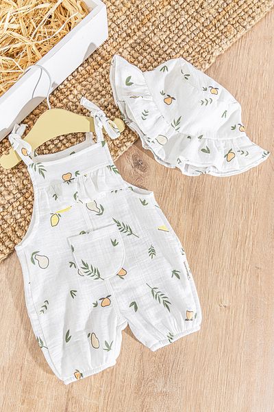 Babymod Muslin 100% Cotton Summer Baby Girl Jumpsuit