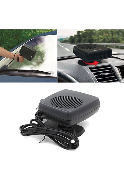 Skygo Car Heater-Cooler Fan Windshield Defogger Fan In-Car Heater-Cooler Fan 12v with Cigarette Lighter Input