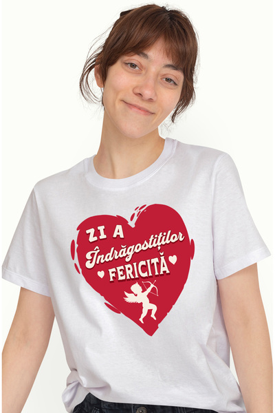 StoryGift Romania Tricou Femei Zi A Indragostitilor Fericita Cuplu Iubire Cup...