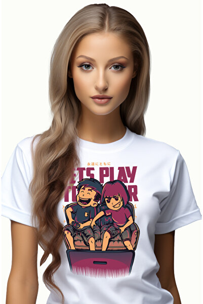 StoryGift Romania Tricou Femei Cu Doi Frati Pe Tricou Femeipea Jucand-se Jour...