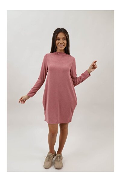 Lamiar ΦΟΡΕΜΑ MIDI ΜΕ ΜΑΚΡΥΜΑΝΙΚΟ ΜΕ ΤΣΕΠΗ AXINE, ΜΟΝΑΔΙΚΗ ΜΕΣΗ, Ροζ