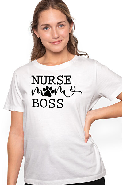StoryGift Romania Tricou Femei Cu Textul In Engleza "nurse, Mom, Boss" - Asis...